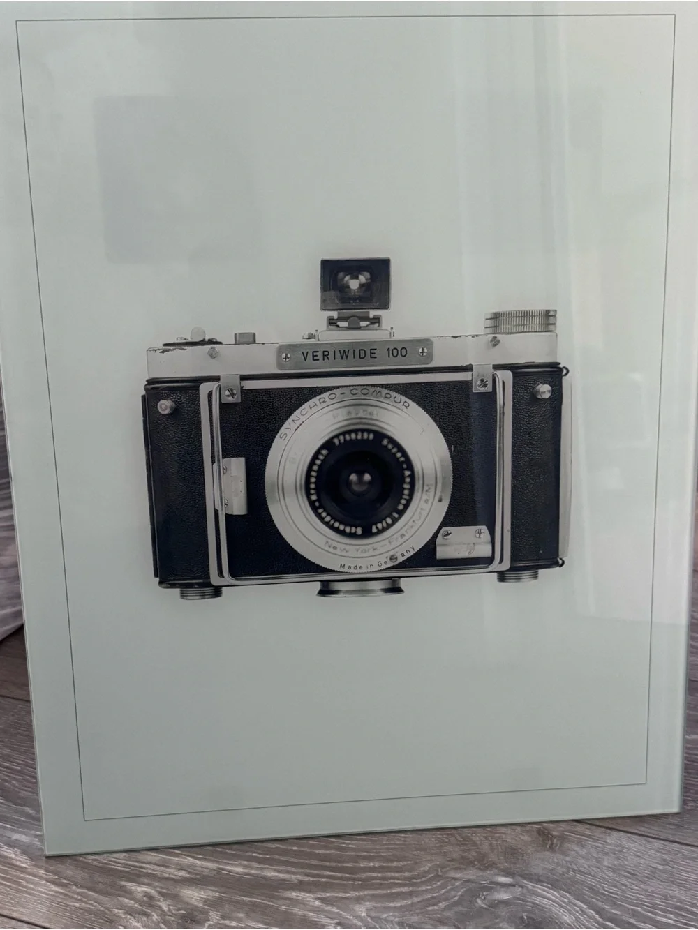 Vintage Camera Wall Art Print - Black & Silver